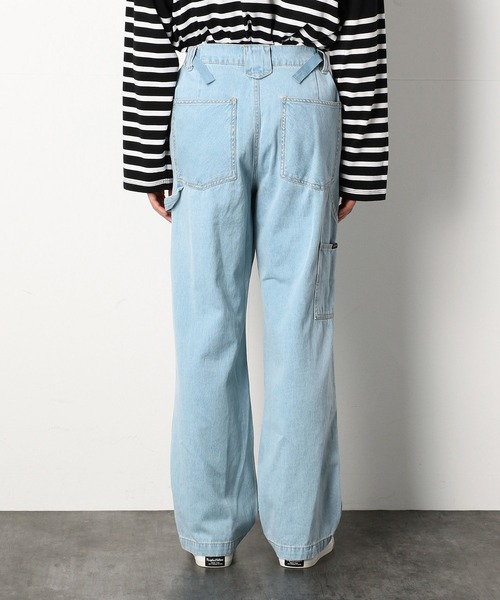 Purple&Yellow（パープルアンドイエロー）の「デニム ペインターパンツ（デニムパンツ・メンズ・ライトインディゴブルー/ブルー系その他/ワンウォッシュ/ブラック・SMALL/X-SMALL/MEDIUM/LARGE/X-LARGE）」の21枚目の写真