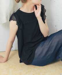 URBAN RESEARCH ROSSO | ヨークレースフレアプルオーバー(Tシャツ/カットソー)