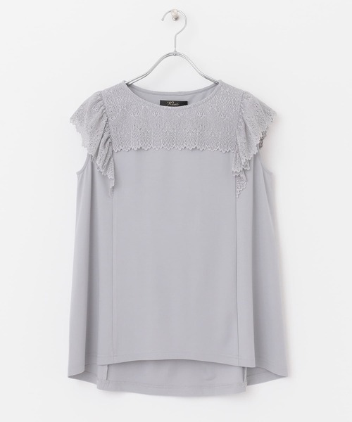 URBAN RESEARCH ROSSO(アーバンリサーチロッソ)の「ヨークレースフレアプルオーバー(Tシャツ/カットソー・レディース・ブラック/グレー/オフホワイト・FREE)」の21枚目の写真