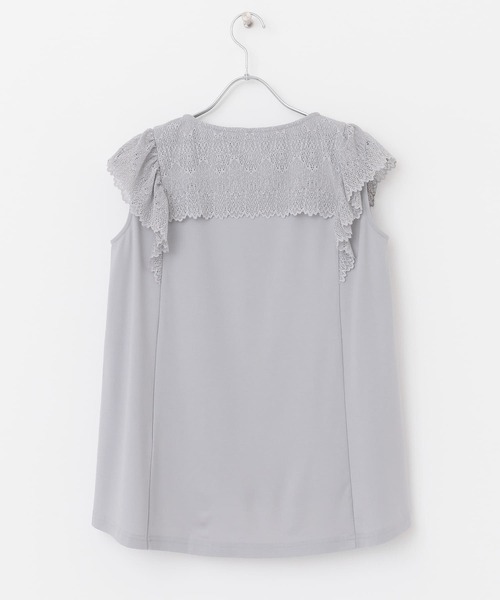 URBAN RESEARCH ROSSO(アーバンリサーチロッソ)の「ヨークレースフレアプルオーバー(Tシャツ/カットソー・レディース・ブラック/グレー/オフホワイト・FREE)」の17枚目の写真