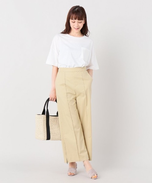 Simplicite(サンプリシテ)の「チノスソZIPパンツ(スラックス・レディース・ベージュ/イエロー・FREE)」の7枚目の写真