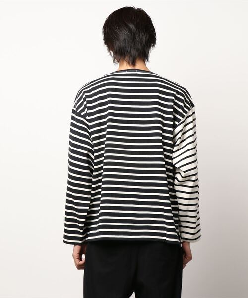 LOWRYS FARM（ローリーズファーム）の「ＵＳＡＢＩＧバスクボーダーロングスリーブ　215083（Tシャツ/カットソー・メンズ・ブラック/アイボリー/その他・MEDIUM/LARGE）」の5枚目の写真