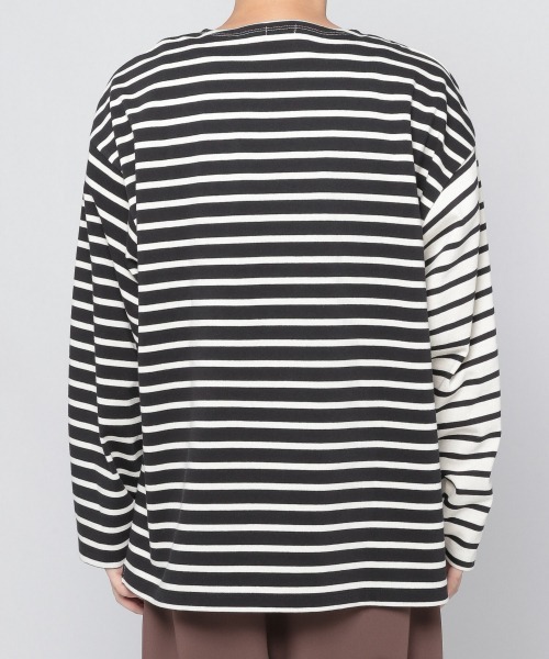 LOWRYS FARM（ローリーズファーム）の「ＵＳＡＢＩＧバスクボーダーロングスリーブ　215083（Tシャツ/カットソー・メンズ・ブラック/アイボリー/その他・MEDIUM/LARGE）」の10枚目の写真