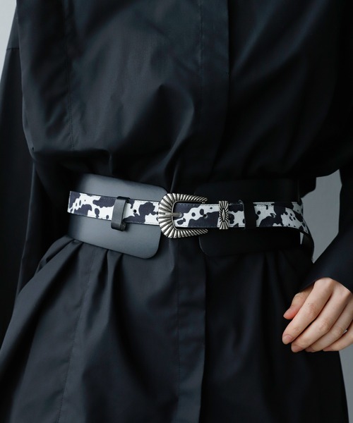 HARE（ハレ）の「2WAYワイドベルト(HARE)（ベルト・レディース・ブラック/ブラック系その他・FREE）」の7枚目の写真