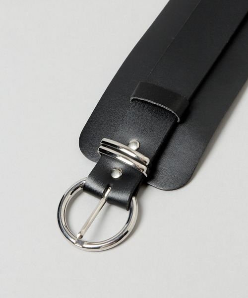 HARE（ハレ）の「2WAYワイドベルト(HARE)（ベルト・レディース・ブラック/ブラック系その他・FREE）」の8枚目の写真