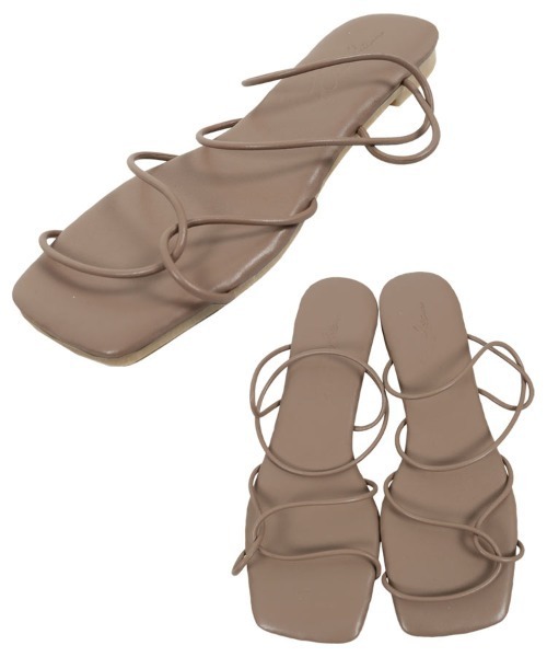 KOBE LETTUCE（コウベレタス）の「コードストラップフラットサンダル（サンダル・レディース・ブラウン/ホワイト/ブラック/ゴールド/ブルー・L/LL/M/S）」の16枚目の写真