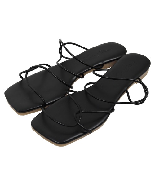 KOBE LETTUCE（コウベレタス）の「コードストラップフラットサンダル（サンダル・レディース・ブラウン/ホワイト/ブラック/ゴールド/ブルー・L/LL/M/S）」の21枚目の写真