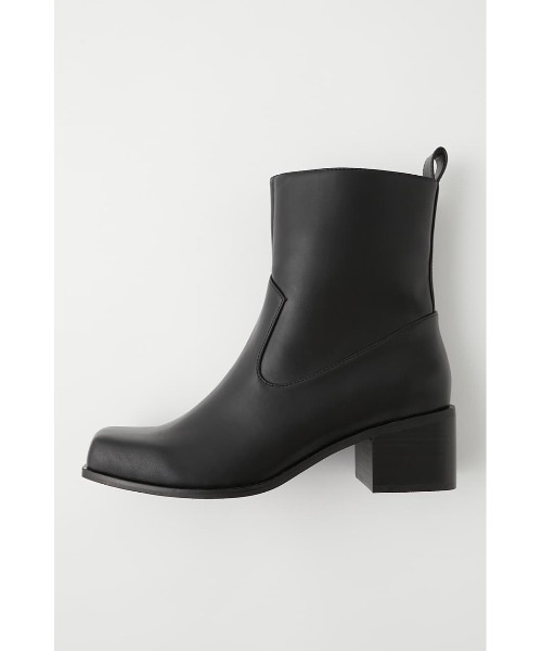 MOUSSY（マウジー）の「SQUARE TOE SHORT ブーツ（ブーツ・レディース・ベージュ/ブラック・MEDIUM/SMALL/LARGE）」の8枚目の写真