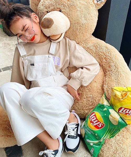 PINKHUNT（ピンクハント）の「PINKHUNT ショート丈トレーナー 5833K（スウェット・キッズ・ベージュ/グレー・140cm/150cm/130cm/160cm/120cm）」の14枚目の写真