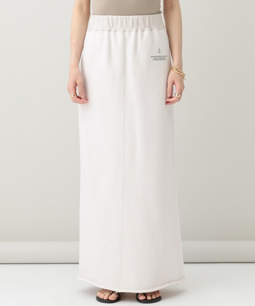 Curensology(カレンソロジー)の「Curensology(カレンソロジー)/<&RC>ヘビーロングスカート(スカート・レディース・ブラック/アイボリー・FREE)」の4枚目の写真