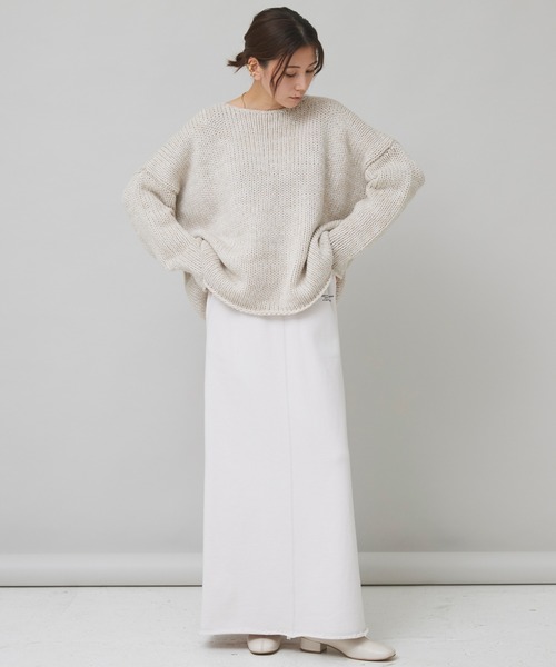 Curensology(カレンソロジー)の「Curensology(カレンソロジー)/<&RC>ヘビーロングスカート(スカート・レディース・ブラック/アイボリー・FREE)」の17枚目の写真