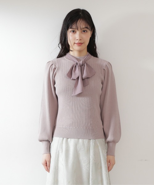 JILL by JILL STUART(ジルバイジルスチュアート)の「◇リブニット(ニット/セーター・レディース・ブルー/グレー/ピンク/ブラック/ホワイト・FREE)」の15枚目の写真