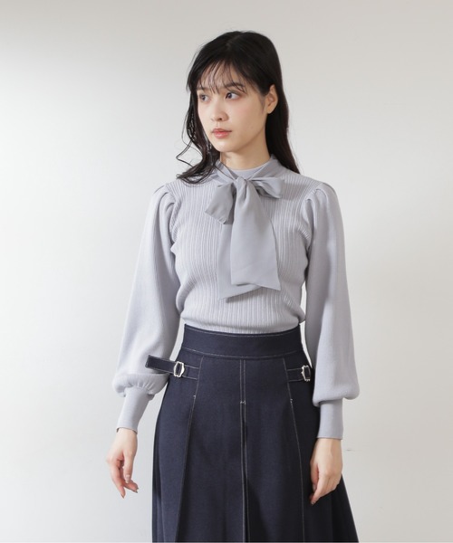 JILL by JILL STUART(ジルバイジルスチュアート)の「◇リブニット(ニット/セーター・レディース・ブルー/グレー/ピンク/ブラック/ホワイト・FREE)」の19枚目の写真