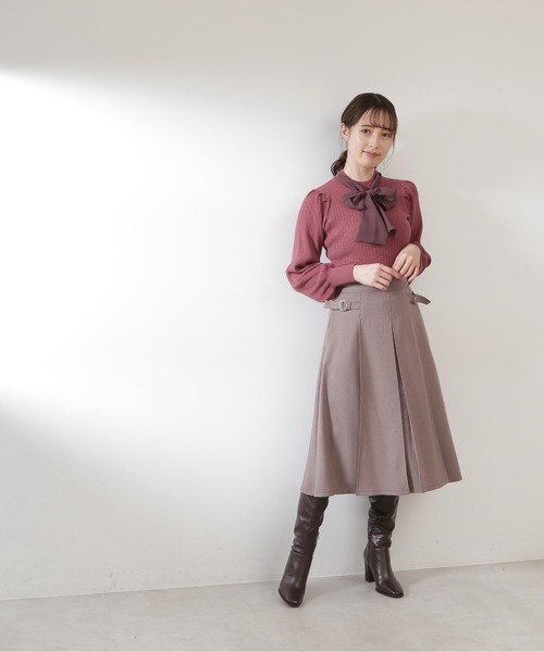 JILL by JILL STUART(ジルバイジルスチュアート)の「◇リブニット(ニット/セーター・レディース・ブルー/グレー/ピンク/ブラック/ホワイト・FREE)」の8枚目の写真