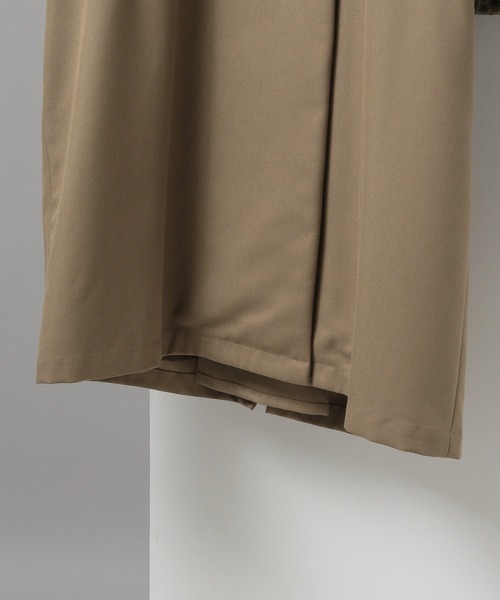 HARE（ハレ）の「ジャガードレイヤードコート(HARE)（ノーカラーコート・レディース・ベージュ/ボルドー・FREE）」の14枚目の写真