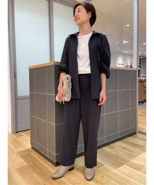 human woman（ヒューマンウーマン）の「◆オーガニック綿天竺プルオーバー（Tシャツ/カットソー・レディース・ネイビー/グレー/ホワイト・MEDIUM/LARGE）」の22枚目の写真