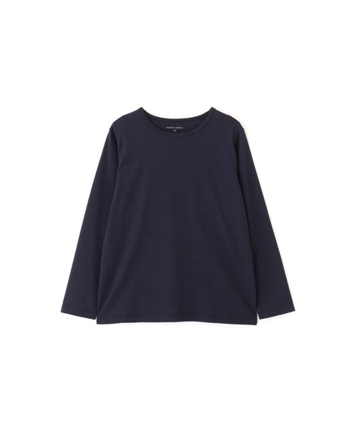 human woman（ヒューマンウーマン）の「◆オーガニック綿天竺プルオーバー（Tシャツ/カットソー・レディース・ネイビー/グレー/ホワイト・MEDIUM/LARGE）」の10枚目の写真