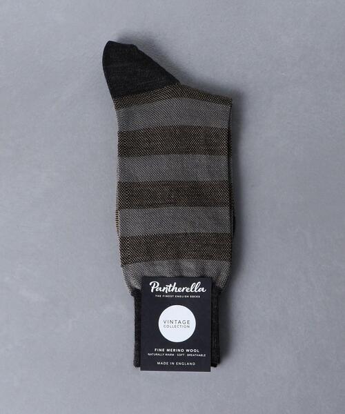 Pantherella(パンセレラ)の「<Pantherella(パンセレラ)>カラ ー ボーダー ソックス(ソックス/靴下・メンズ・ブラック/ネイビー/ダークグレー・FREE)」の3枚目の写真