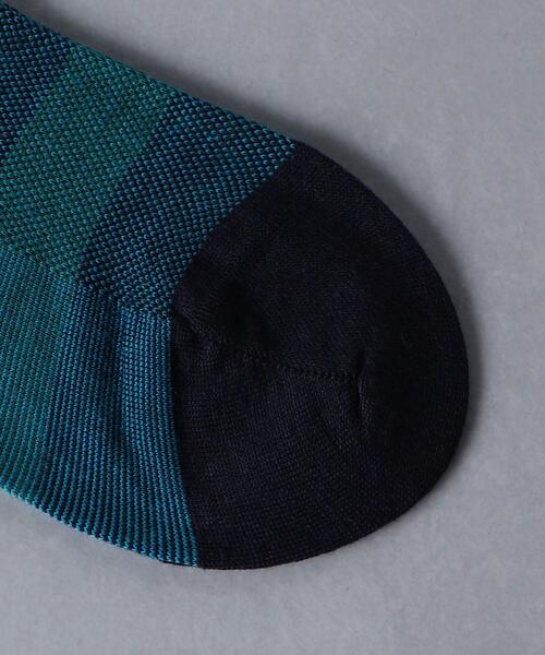 Pantherella(パンセレラ)の「<Pantherella(パンセレラ)>カラ ー ボーダー ソックス(ソックス/靴下・メンズ・ブラック/ネイビー/ダークグレー・FREE)」の4枚目の写真