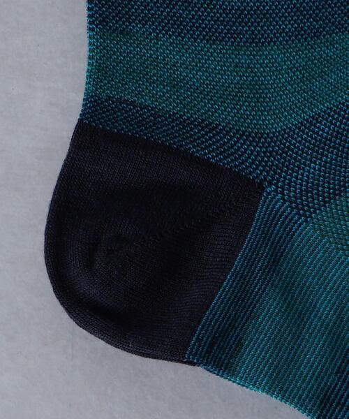 Pantherella(パンセレラ)の「<Pantherella(パンセレラ)>カラ ー ボーダー ソックス(ソックス/靴下・メンズ・ブラック/ネイビー/ダークグレー・FREE)」の5枚目の写真