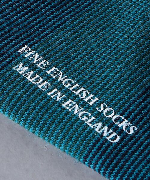 Pantherella(パンセレラ)の「<Pantherella(パンセレラ)>カラ ー ボーダー ソックス(ソックス/靴下・メンズ・ブラック/ネイビー/ダークグレー・FREE)」の6枚目の写真