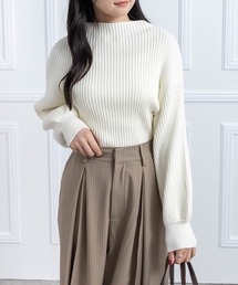 clear | ボトルネックゆるニットプルオーバートップス[大人 カジュアル 着回し力抜群]≪再入荷≫(ニット/セーター)