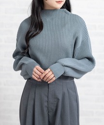 clear | ボトルネックゆるニットプルオーバートップス[着回し力万能]≪2024AW新作≫(ニット/セーター)