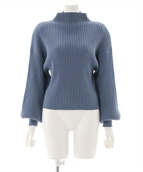 clear（クリア）の「【14色展開／人気定番】ボトルネックゆるニットプルオーバートップス[大人 カジュアル 着回し力抜群]≪再入荷≫（ニット/セーター・レディース・ブラック/アイボリー/ボルドー/ブルーグレー/マスタード/モカ/ラベンダー/グリーン系その他/ピンク系その他/グレイッシュベージュ/ライトグリーン/ピンク/イエロー/ホワイト系その他/ネイビー/グリーン系その他2/ブルー/ダークグリーン/レッド/サーモンピンク/ベージュ系その他・F）」の4枚目の写真