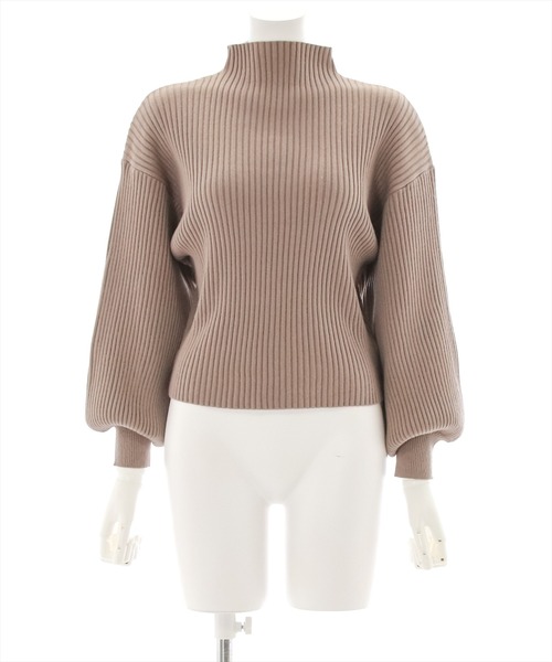 clear（クリア）の「【14色展開／人気定番】ボトルネックゆるニットプルオーバートップス[大人 カジュアル 着回し力抜群]≪再入荷≫（ニット/セーター・レディース・ブラック/アイボリー/ボルドー/ブルーグレー/マスタード/モカ/ラベンダー/グリーン系その他/ピンク系その他/グレイッシュベージュ/ライトグリーン/ピンク/イエロー/ホワイト系その他/ネイビー/グリーン系その他2/ブルー/ダークグリーン/レッド/サーモンピンク/ベージュ系その他・F）」の5枚目の写真