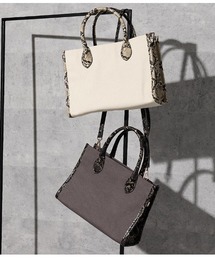 パイソンキャンバスミニバッグ