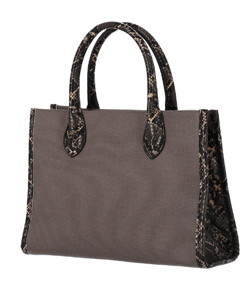 ANAP（アナップ）の「パイソンキャンバスミニバッグ（バックパック/リュック・レディース・ライトベージュ/グレイッシュベージュ・FREE）」の8枚目の写真