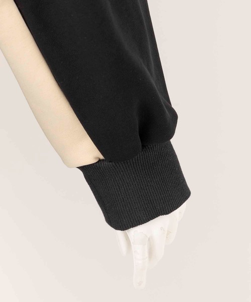 MILKFED.（ミルクフェド）の「BICOLOR SWEAT DRESS（ワンピース・レディース・ブラック/ベージュ/ライトグリーン・ONE SIZE）」の13枚目の写真