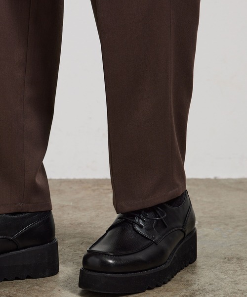 JUNRED(ジュンレッド)の「ファイヤーストレッチイージーワイドパンツ(スラックス・メンズ・オフホワイト/ブラック/ブラウン系その他2/ダークグリーン・S/M/L/LL)」の7枚目の写真