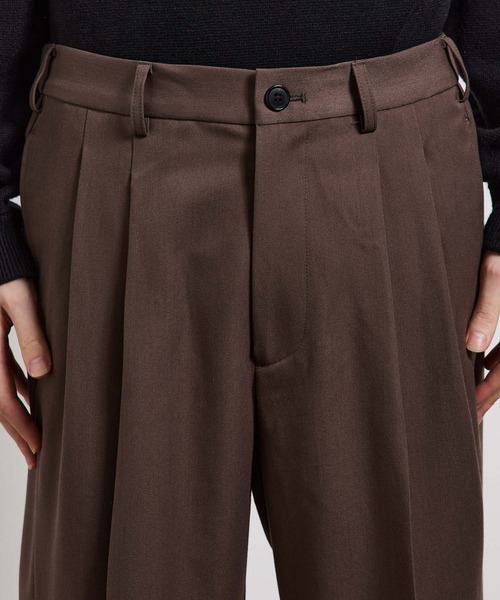 JUNRED(ジュンレッド)の「ファイヤーストレッチイージーワイドパンツ(スラックス・メンズ・オフホワイト/ブラック/ブラウン系その他2/ダークグリーン・S/M/L/LL)」の15枚目の写真