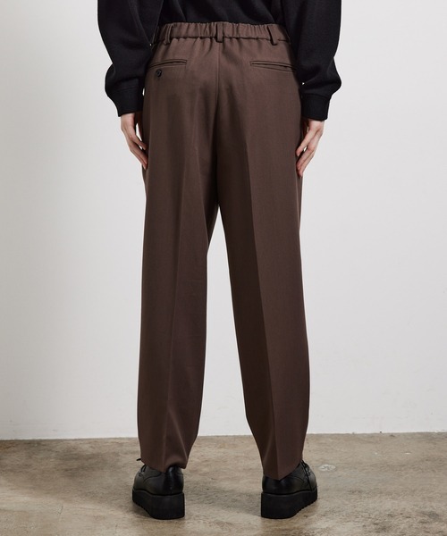 JUNRED(ジュンレッド)の「ファイヤーストレッチイージーワイドパンツ(スラックス・メンズ・オフホワイト/ブラック/ブラウン系その他2/ダークグリーン・S/M/L/LL)」の12枚目の写真