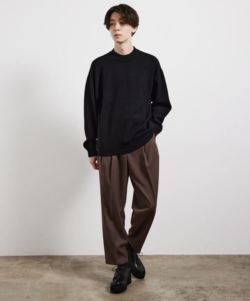 JUNRED(ジュンレッド)の「ファイヤーストレッチイージーワイドパンツ(スラックス・メンズ・オフホワイト/ブラック/ブラウン系その他2/ダークグリーン・S/M/L/LL)」の16枚目の写真