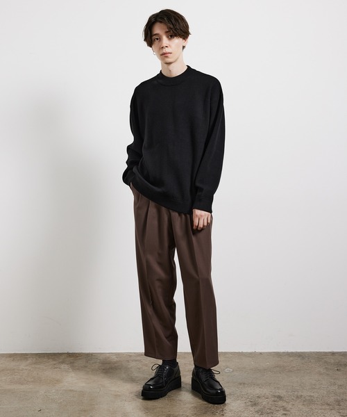 JUNRED(ジュンレッド)の「ファイヤーストレッチイージーワイドパンツ(スラックス・メンズ・オフホワイト/ブラック/ブラウン系その他2/ダークグリーン・S/M/L/LL)」の8枚目の写真