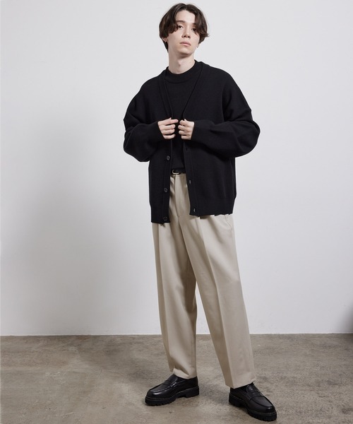 JUNRED(ジュンレッド)の「ファイヤーストレッチイージーワイドパンツ(スラックス・メンズ・オフホワイト/ブラック/ブラウン系その他2/ダークグリーン・S/M/L/LL)」の21枚目の写真