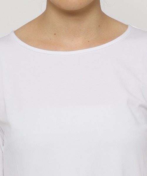 mysty woman（ミスティウーマン）の「異素材レイヤードプルオーバー 238907（Tシャツ/カットソー・レディース・ライトグレー/ブラック/オフホワイト・FREE）」の21枚目の写真