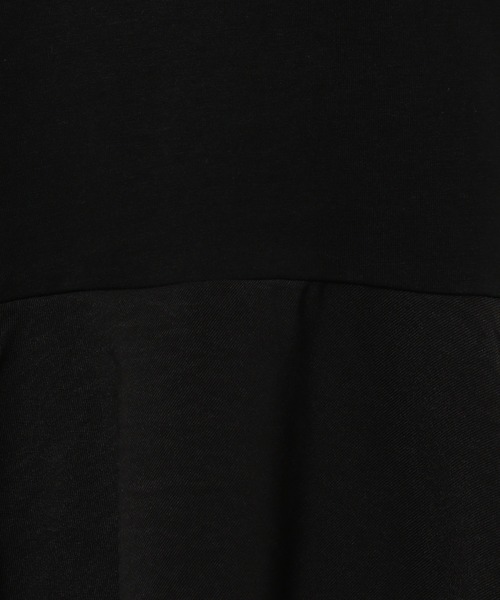 mysty woman（ミスティウーマン）の「異素材レイヤードプルオーバー 238907（Tシャツ/カットソー・レディース・ライトグレー/ブラック/オフホワイト・FREE）」の6枚目の写真