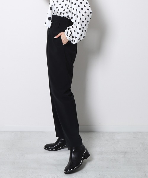 Re.Verofonna(ヴェロフォンナ)の「リラックスタックプレスパンツ(その他パンツ・レディース・グリーン/ベージュ/ブラック・MEDIUM/SMALL)」の11枚目の写真