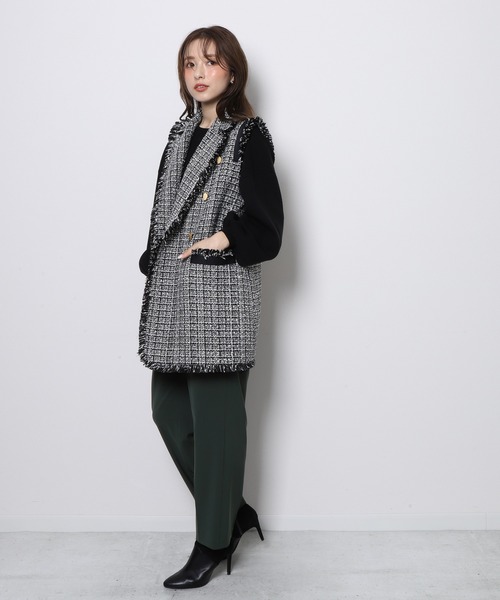 Re.Verofonna(ヴェロフォンナ)の「リラックスタックプレスパンツ(その他パンツ・レディース・グリーン/ベージュ/ブラック・MEDIUM/SMALL)」の17枚目の写真