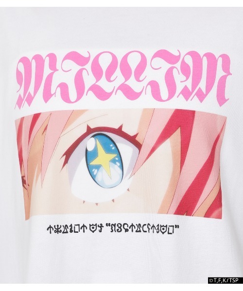 R4G（アールフォージー）の「[転生したらスライムだった件］BAMEN TEE MILLIM THE CUTEST（Tシャツ/カットソー・レディース・ホワイト・LARGE/MEDIUM/X-LARGE）」の7枚目の写真