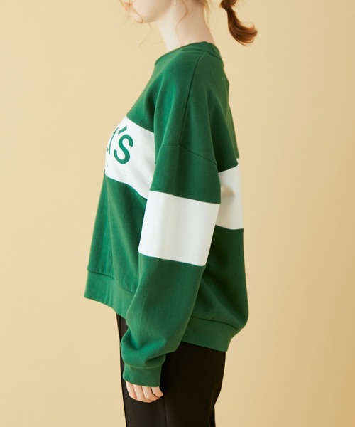 MADEMOISELLE ROPE'(マドモアゼル ロペ)の「【ROLLA'S】スプリットロゴスウェット(スウェット・レディース・モスグリーン・FREE)」の8枚目の写真