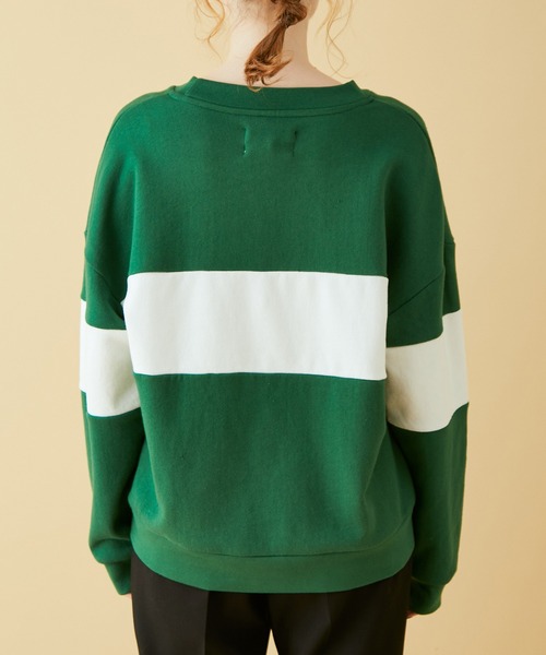 MADEMOISELLE ROPE'(マドモアゼル ロペ)の「【ROLLA'S】スプリットロゴスウェット(スウェット・レディース・モスグリーン・FREE)」の9枚目の写真