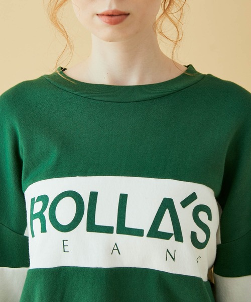 MADEMOISELLE ROPE'(マドモアゼル ロペ)の「【ROLLA'S】スプリットロゴスウェット(スウェット・レディース・モスグリーン・FREE)」の10枚目の写真