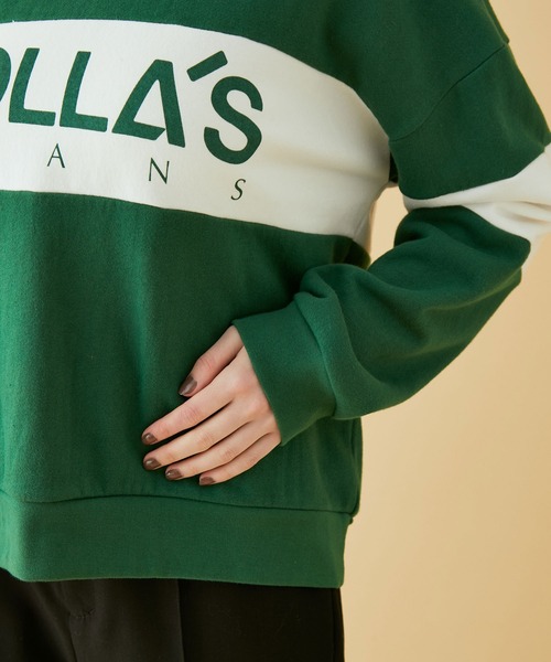 MADEMOISELLE ROPE'(マドモアゼル ロペ)の「【ROLLA'S】スプリットロゴスウェット(スウェット・レディース・モスグリーン・FREE)」の11枚目の写真