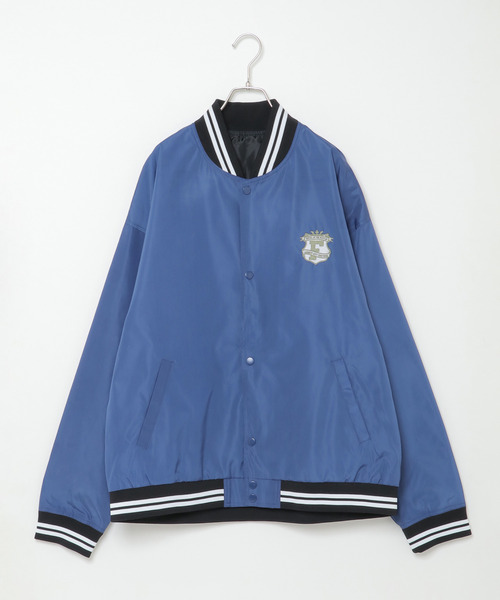 VENCEEXCHANGE(ヴァンスエクスチェンジ)の「カレッジロゴBIGシルエットスタジャン(スタジャン・メンズ・ブルー/ベージュ/グリーン・L/M)」の8枚目の写真