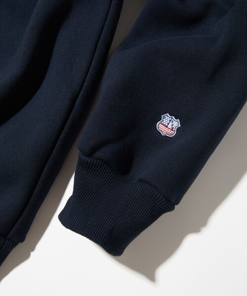 FREAK'S STORE（フリークスストア）の「サガラ刺繍 スウェットパーカー/カレッジロゴ/ビックシルエット（スウェット・メンズ・ライトグレー/ブラック/ネイビー/グレー/モスグリーン・SMALL/MEDIUM/LARGE）」の10枚目の写真