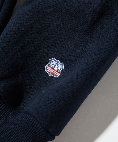 FREAK'S STORE（フリークスストア）の「サガラ刺繍 スウェットパーカー/カレッジロゴ/ビックシルエット（スウェット・メンズ・ライトグレー/ブラック/ネイビー/グレー/モスグリーン・SMALL/MEDIUM/LARGE）」の16枚目の写真